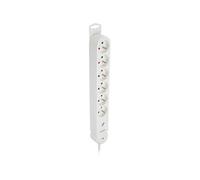 - Multiprise parafoudre Iota 6x16A + interrupteur - Blanc