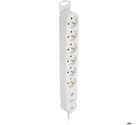 Multiprise parafoudre Iota 6x16A + interrupteur - Blanc - Zenitech