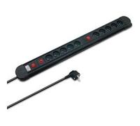 WAYTEX 52153 Multiprise Parasurtenseur 10 Prises avec 2 interrupteurs et câble 1,50m