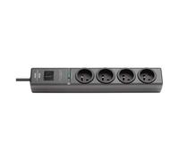 Brennenstuhl 3281856113145 prise d’alimentation Smart 4 sortie(s) CA 2 m Noir