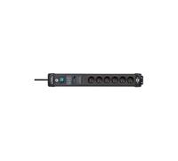 Multiprise Parasurtenseur avec 6 Prises Premium-Line 3m Noir