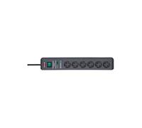 Brennenstuhl 1159540366 multiprise 2 m 6 sortie(s) CA Noir