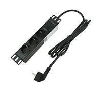 Multiprise PDU-03F-0200-BK-BK : prises de sécurité : 3 230VAC 16A noir 2 m
