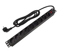 Lanberg Multiprise PDU 1U 19' pour baie – 9 prises Schuko