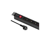 Multiprise PDU pour RACK 19 1U 16A 6xSCHUKO 2m 54468