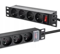 Multiprise PDU - Qoltec - 54602 - 4 Prises - 1,8 m - 16A