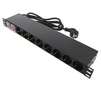 Multiprise PDU1601 : alimentation prises : 16 230VAC 16A noir 2m LOGILINK