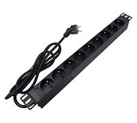 Multiprise PDU9F03 : alimentation prises : 9 230 VAC noir IP20 LOGILINK