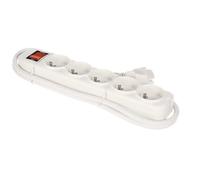 Multiprise - PEREL - 5 voies - 3500W - 1,5 m - Interrupteur intégré