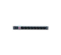 Techly I-CASE STRIP-81UD Multiprise 19" 1U X8 - Prises Schuko
