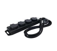 Multiprise Professionnelle 4 Prises à Clapet, Câble 3G1.5mm², Cordon 1.5M, Usage Multiple, Normes H05RRF IP44