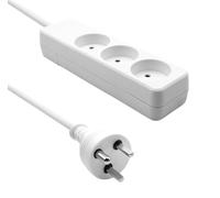 Multiprise ProXtend à 3 prises, 15 m, blanche, DK/AN, K3-KIT15W