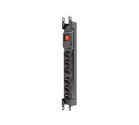 Multiprise RACK 19 M6 3m 6X 230V IEC noir M6/30/R/CZ/IEC