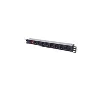 Multiprise rack 19 X8 1U Schuko 3M fusible 713986