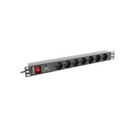 Multiprise RACK PDU 1U 16A 7xSCHUKO 2m PDU-07F-0200-BK