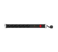 Dexlan Multiprise rackable 19'' parafoudre 6 prises