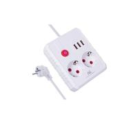 Multiprise, Rallonge 2 Prises + 3xUSB MCE388W