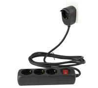 Multiprise - REV - Everflourish 0012392514 - 3 prises Schuko - Interrupteur lumineux - Protection enfants