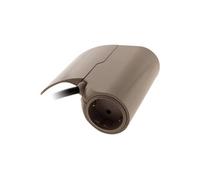 Thomson - Multiprise Schuko + 2 USB A - Marron