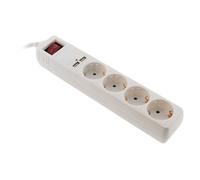 Multiprise Schuko 4x16A + 2 USB-A - Blanc - Zenitech