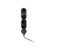 Zenitech Multiprise Schuko 4x16A avec interrupteur 1,5 m Noir