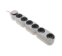 - Multiprise Schuko 6x16A + interrupteur - 1,5m - Gris