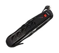 Multiprise SP1-05E-0500-BK-BK : prises de sécurité : 5 230VAC 10A noir 5 m