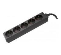 Multiprise - SS INTER - 5 prises - Noir - 4m