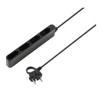 Multiprise Sygonix SY-5806880 x4 Noir fiche Euro 1 pc(s)