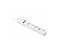 Revolt : Multiprise télécommandée avec 5 prises commutables individuellement 2300W Blanc
