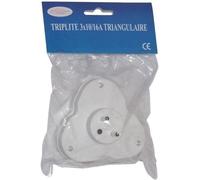 Multiprise triplite sortie de face - 3x16 A