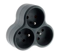 Multiprise Triplite Triangulaire 16A - Noir - Zenitech