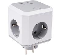 Multiprise Usb, 8 En 1 Prise Multiple Avec Interrupteur Avec 4 Prises 4000W 16A 2 Usb A 2 Usb C Adaptateur Multiprise Cube Pour Le Bureau À Domicile