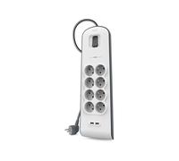 Belkin Multiprise parafoudre SurgeMaster BSV804ca2M 8 prises + 2 USB 2 m Blanc