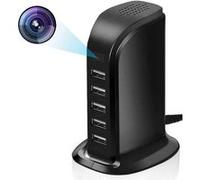 Multiprise USB Caméra Espion Grand Angle 120° Vidéosurveillance Full HD Wi-fi + SD 16Go
