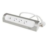 Multiprise Usb Filaire Compact, 3 Prises Aluminium G