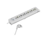 Multiprise - VIVANCO - 37647 - 6 Prises - Interrupteur - 1,4 m - Blanc