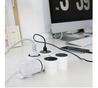 Multiprise - WATT&CO - MODULOWATT - 3 Prises - 16A - Gris/Blanc