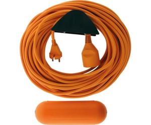 Multiprise ZENITECH jardin 25m 2x1.5 +support+boitier orange