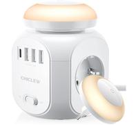 Multiprises Parafoudre Avec Usb, Cube Multiprise Electrique Avec 4 Prises, 3 Ports Usb Et 1 Port Type-C, Prise Electrique Avec 1,8