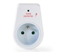 Nedis Multiprise parasurtenseur 1 voie Type E (CEE 7/6) 13 500 A 16 A 3680 W 230 V Blanc