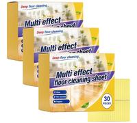 Multipurpose Dissolvable Floor Cleaning Sheets, Water-Soluble Floor Cleaning Sheets, Powerful Stain Removal, Floors Cleanings Tablets for Hardwood Laminate Floors Wall Tiles (3Box)