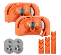 Multipurpose Drill Bit Sharpener Tool with 2 Grinding Wheels, Portable Drill Bits Grinding Sharpener Drills Bit Sharpeners for All Bits(5/64''- 5/8''), for Metal Masonry & Carbide (2Pcs)