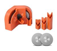 Multipurpose Drill Bit Sharpener Tool with 2 Grinding Wheels, Portable Drill Bits Grinding Sharpener, All Bits, for HSS Metal Masonry & Carbide (1Set)