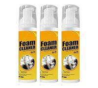 Multipurpose Foam Cleaner Spray, Foam Cleaner for Car and House Lemon Flavor, Rinse Free Stain Removal Kitchen Grease Cleaner, All-Purpose Household Cleaners for Kitchen/Bathroom/Car (3pcs)