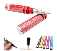 Multipurpose Manual Hole Punch,Steel Metal 0-14 mm Alloy Hole Puncher Reamer,Multifunctional Woodworking Opener,Expanding Hole Tool for Plastic & Wood,Hand Tools (Red)