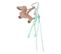 Multipurpose PU Sausage Keys Holder Carabiner Sturd Clip-on Keyschain for Backpacks & Travel Essentials Unique Sausage Dog Key Fob