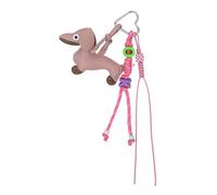 Multipurpose PU Sausage Keys Holder Carabiner Sturd Clip-on Keyschain for Backpacks & Travel Essentials Unique Sausage Dog Key Fob