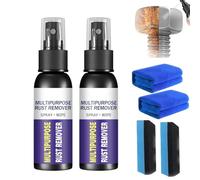Multipurpose Rust Remover Spray,Instant Remover Spray,Strong Rust Remover Inhibitor Spray,Car Rust Removal Spray Metal Paint Cleaner Spray Remover Cleaning (2Pcs)