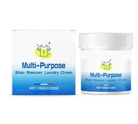Multipurpose Stain Remover Laundry Cream,Crème Détachante Multi-usages,détachant tenace, formule à action rapide, odeur fraîche et agréable, pour tissus, vêtements, tapis